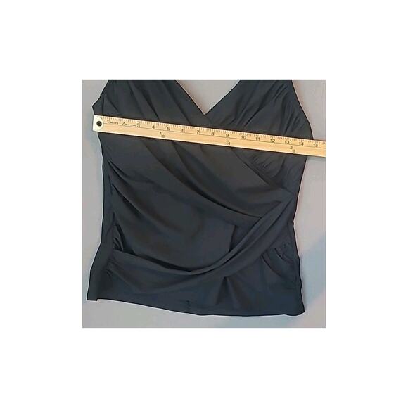 SPANX Black Whittle Waistline Draped Tankini – US 12 Large - Picture 7 of 9